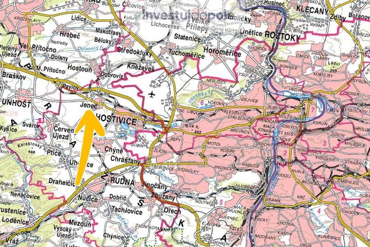 Prodej pozemku 5.206 m², Jeneč, Středočeský kraj Prodej pozemku 5.206 m², Jeneč, Středočeský kraj