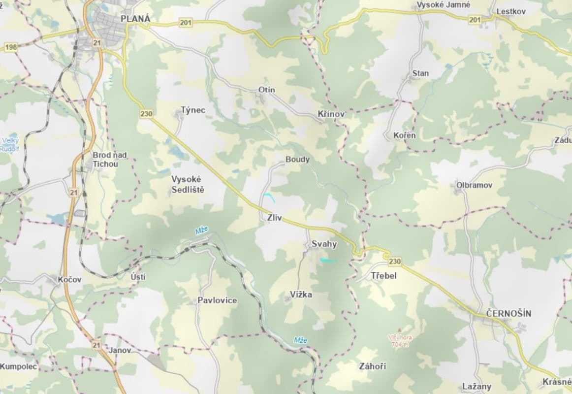 Prodej pozemku 17.635 m², Planá, Plzeňský kraj Prodej pozemku 17.635 m², Planá, Plzeňský kraj