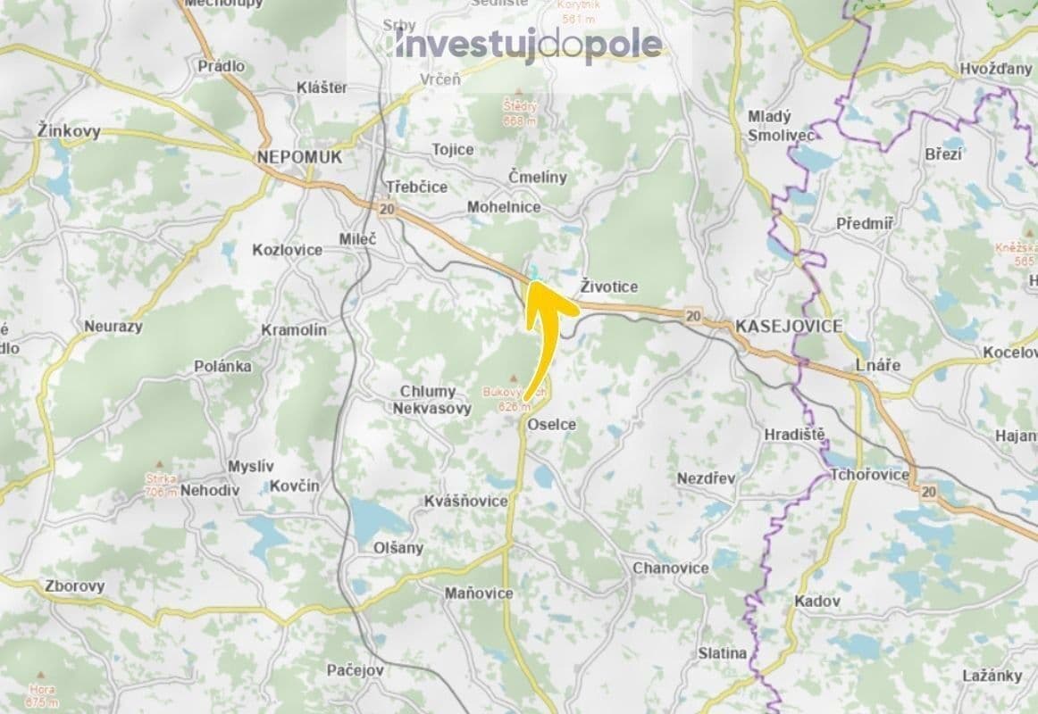 Prodej pozemku 9.203 m², Kasejovice, Plzeňský kraj Prodej pozemku 9.203 m², Kasejovice, Plzeňský kraj