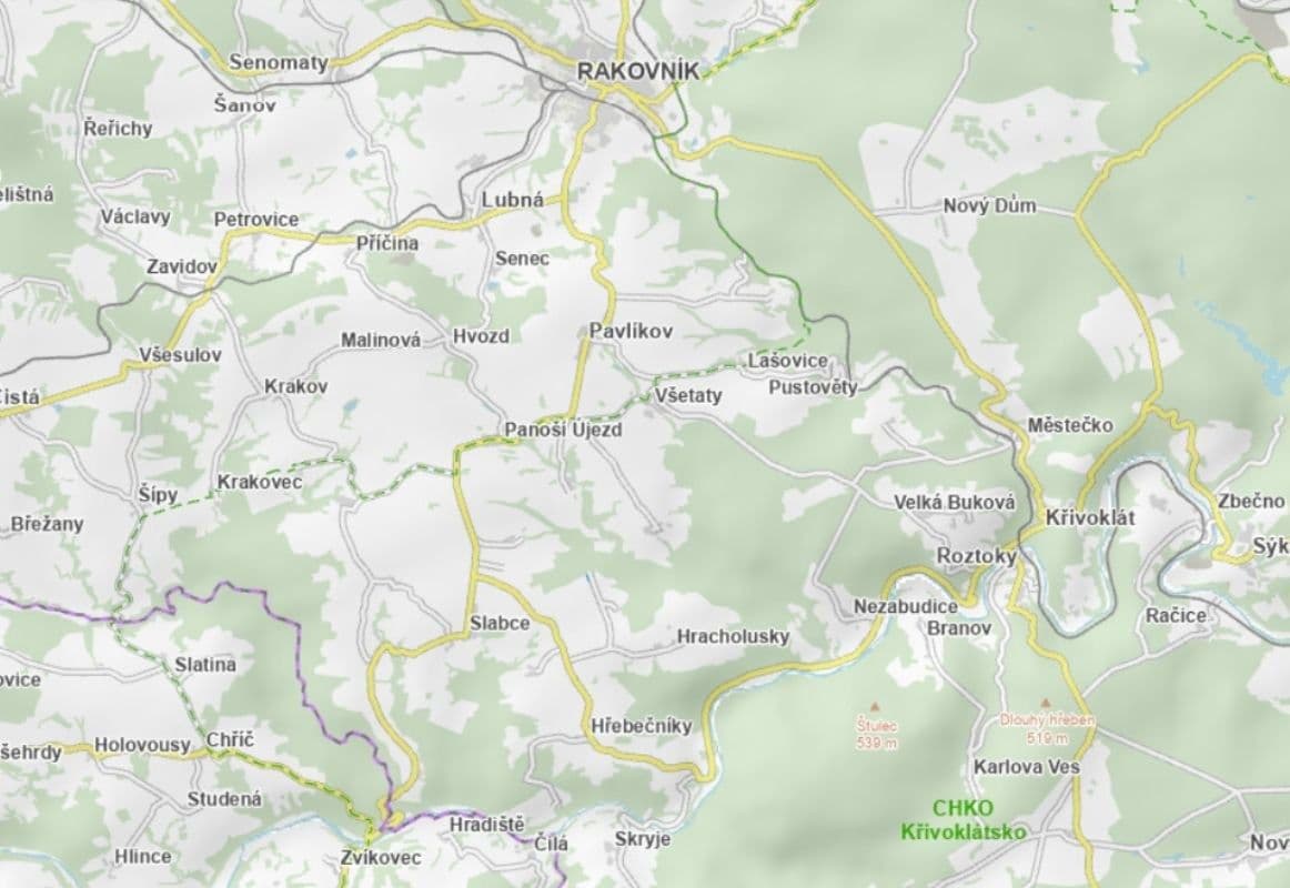 Prodej pozemku 2.822 m², Hřebečníky, Středočeský kraj Prodej pozemku 2.822 m², Hřebečníky, Středočeský kraj
