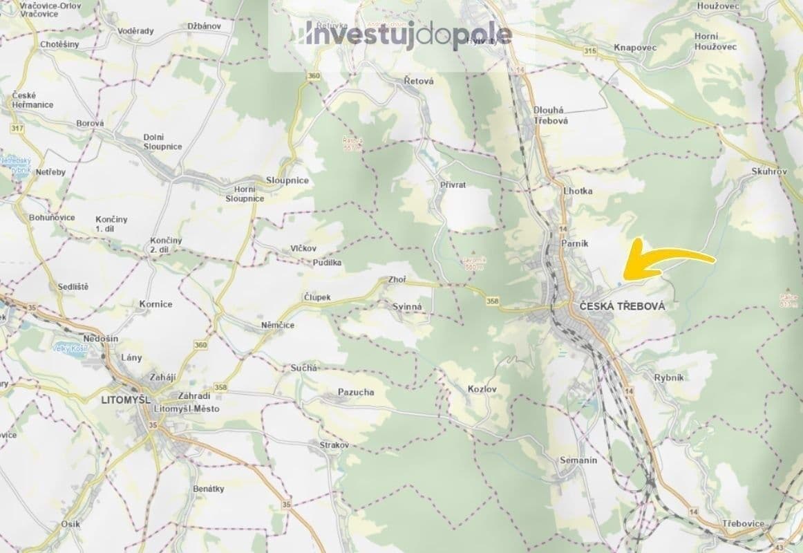 Prodej pozemku 3.981 m², Česká Třebová, Pardubický kraj Prodej pozemku 3.981 m², Česká Třebová, Pardubický kraj