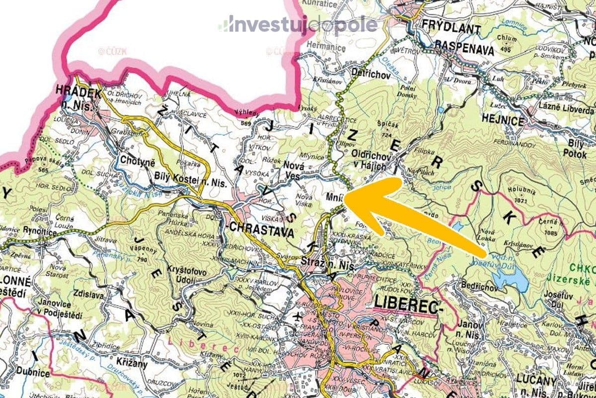 Prodej pozemku 7.252 m², Liberecká, Mníšek, Liberecký kraj Prodej pozemku 7.252 m², Liberecká, Mníšek, Liberecký kraj