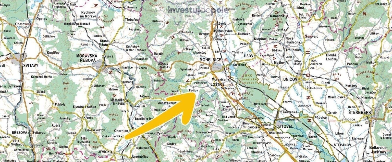 Prodej pozemku 3.386 m², Pavlov, Olomoucký kraj Prodej pozemku 3.386 m², Pavlov, Olomoucký kraj