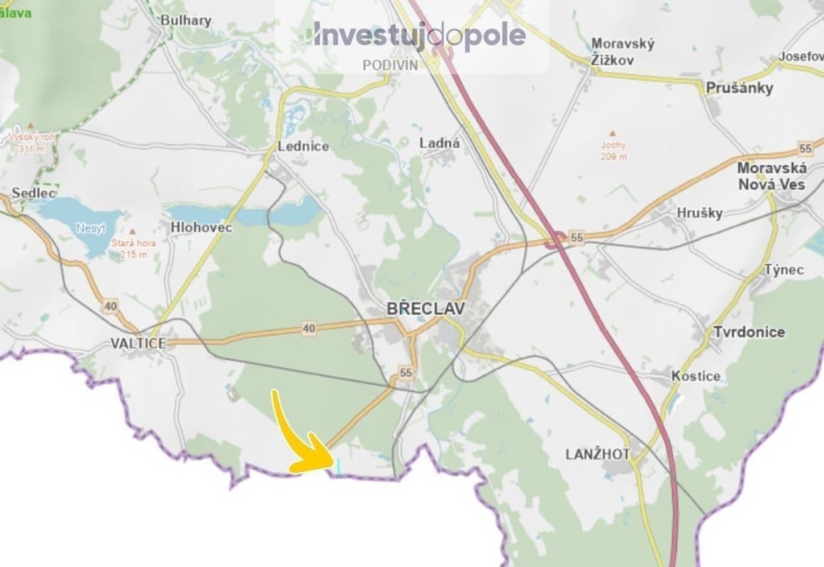 Prodej pozemku 8.042 m², Břeclav, Jihomoravský kraj Prodej pozemku 8.042 m², Břeclav, Jihomoravský kraj