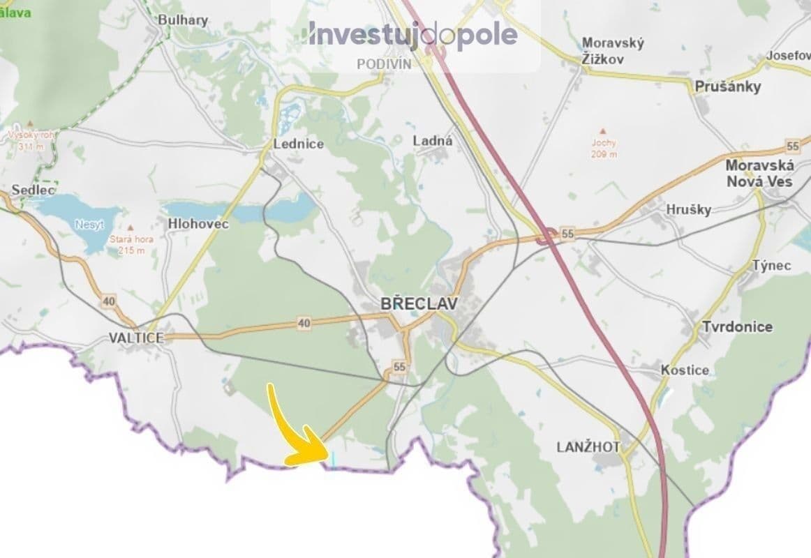 Prodej pozemku 8.042 m², Břeclav, Jihomoravský kraj Prodej pozemku 8.042 m², Břeclav, Jihomoravský kraj