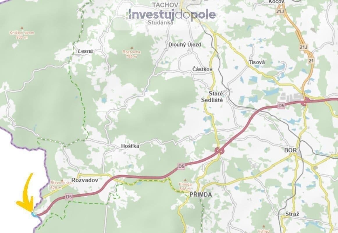 Prodej pozemku 43.035 m², Rozvadov, Plzeňský kraj Prodej pozemku 43.035 m², Rozvadov, Plzeňský kraj