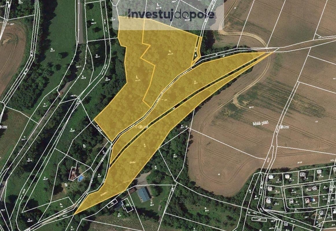 Prodej pozemku 11.234 m², Branžež, Středočeský kraj Prodej pozemku 11.234 m², Branžež, Středočeský kraj