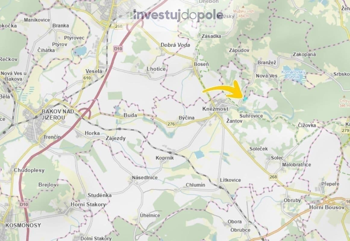 Prodej pozemku 11.234 m², Branžež, Středočeský kraj Prodej pozemku 11.234 m², Branžež, Středočeský kraj