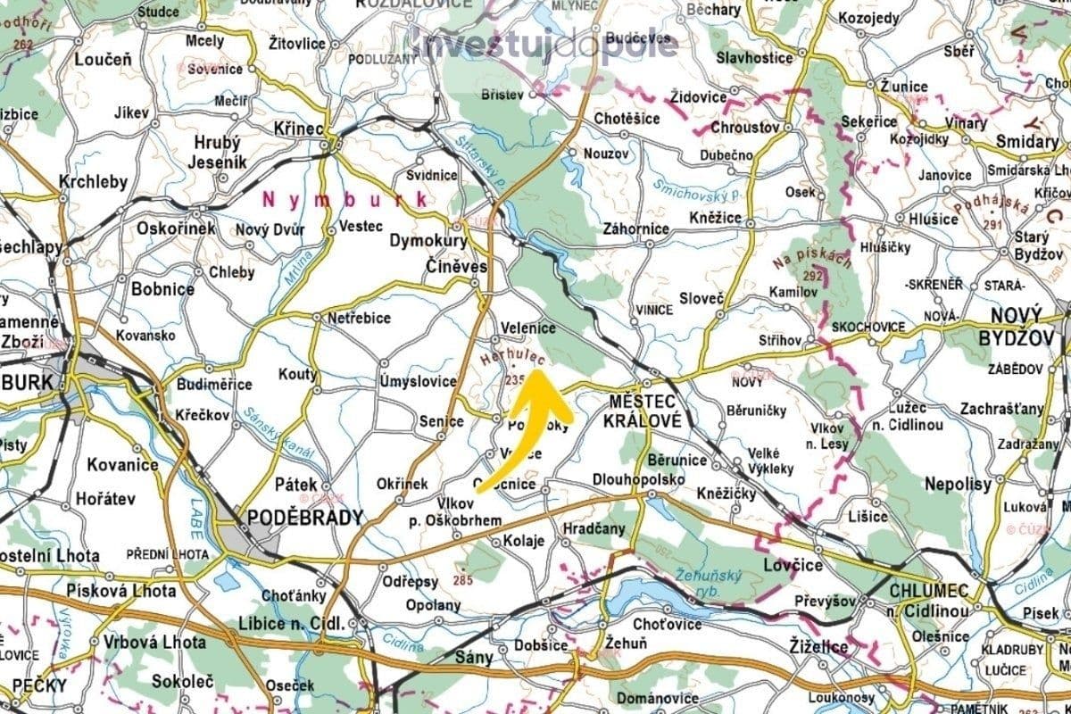 Prodej pozemku 1.300 m², Velenice, Středočeský kraj Prodej pozemku 1.300 m², Velenice, Středočeský kraj