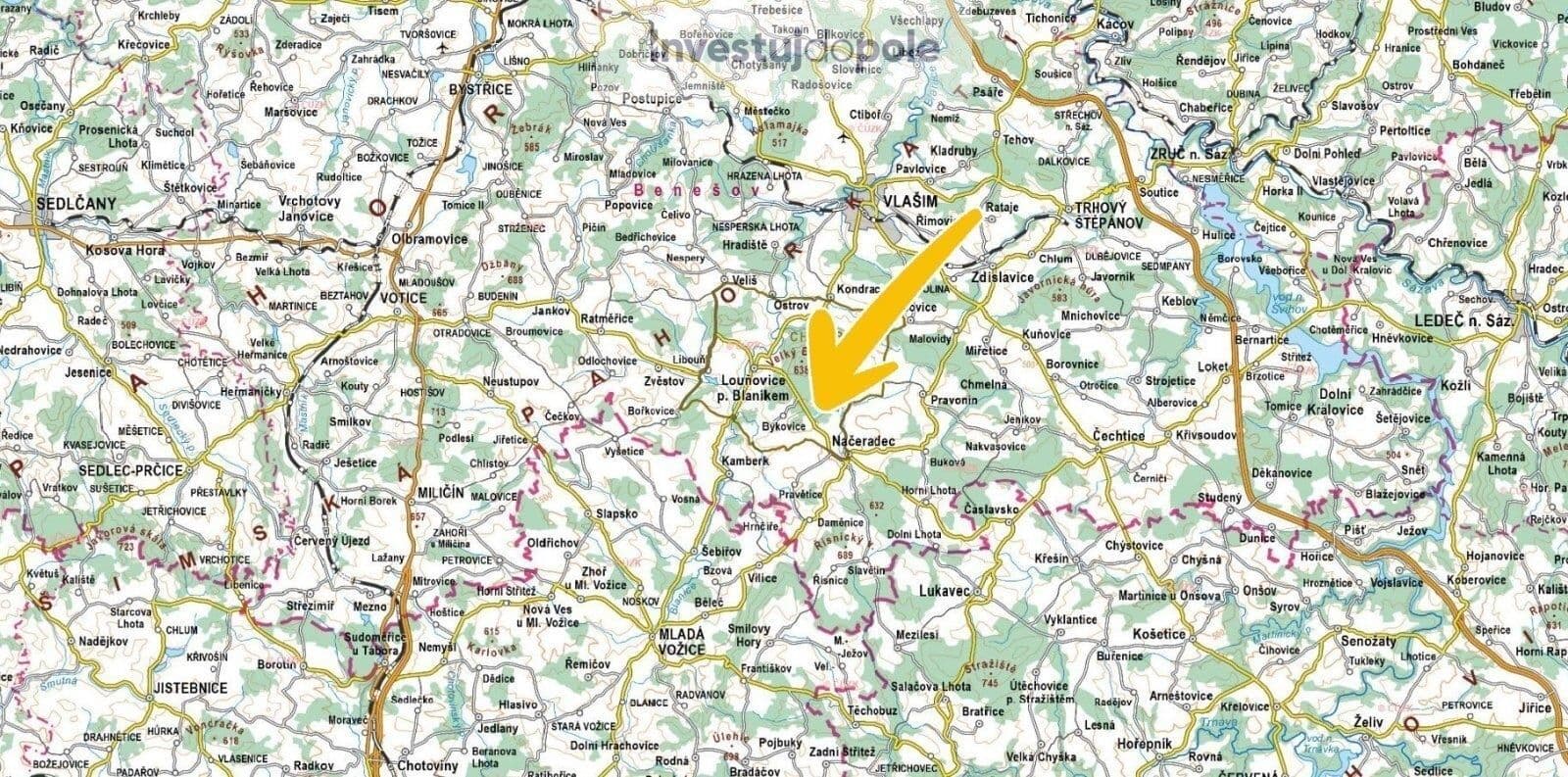 Prodej pozemku 3.856 m², Pravonín, Středočeský kraj Prodej pozemku 3.856 m², Pravonín, Středočeský kraj