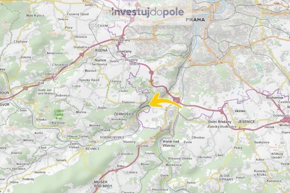 Prodej pozemku 29.433 m², Radotínská, Černošice, Středočeský kraj Prodej pozemku 29.433 m², Radotínská, Černošice, Středočeský kraj