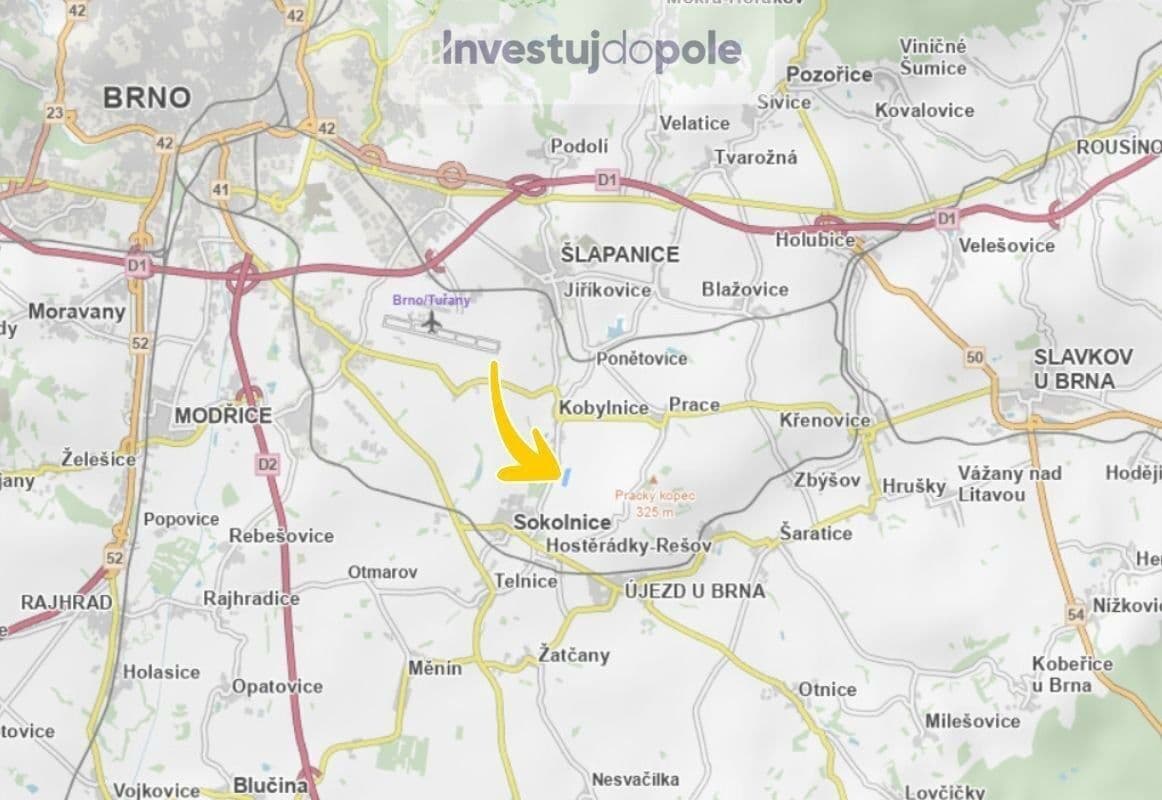 Prodej pozemku 31.775 m², Sokolnice, Jihomoravský kraj Prodej pozemku 31.775 m², Sokolnice, Jihomoravský kraj