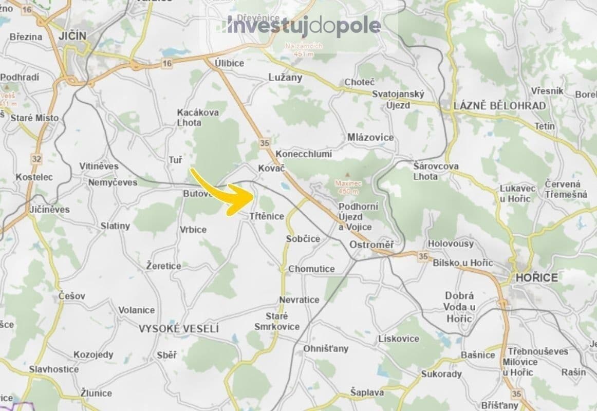 Prodej pozemku 1.427 m², Kovač, Královéhradecký kraj Prodej pozemku 1.427 m², Kovač, Královéhradecký kraj