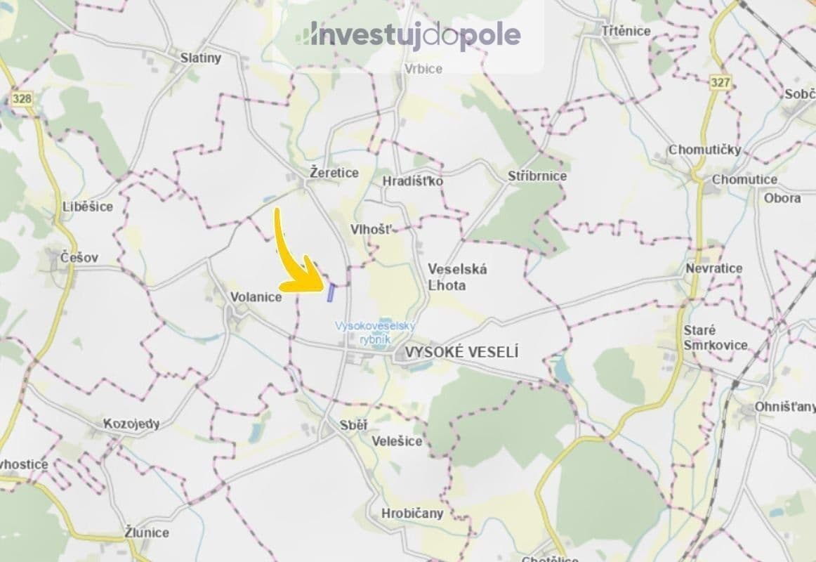 Prodej pozemku 14.347 m², Vysoké Veselí, Královéhradecký kraj Prodej pozemku 14.347 m², Vysoké Veselí, Královéhradecký kraj