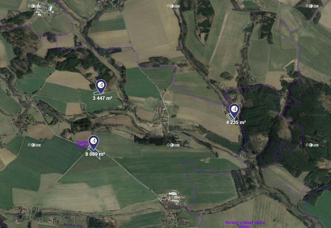 Prodej pozemku 6.571 m², Slapsko, Jihočeský kraj Prodej pozemku 6.571 m², Slapsko, Jihočeský kraj