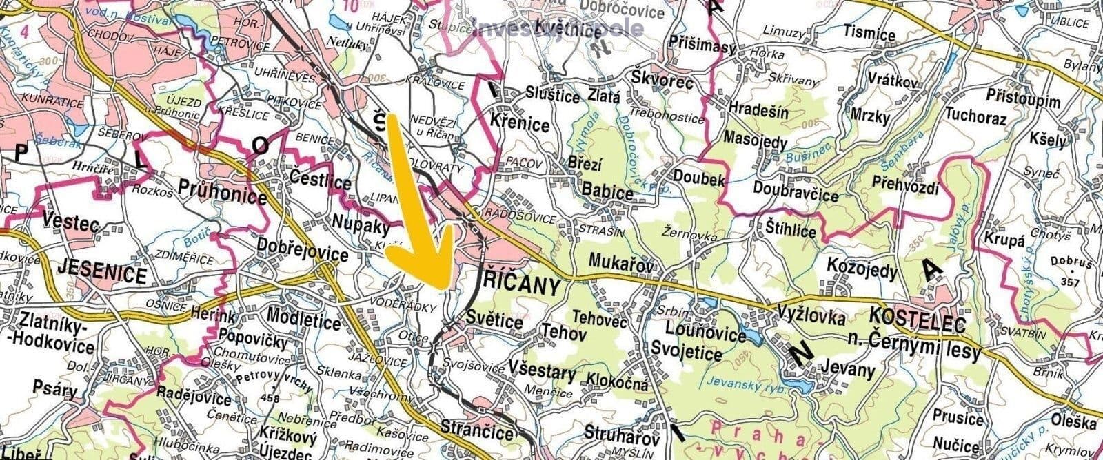 Prodej pozemku 7.280 m², Říčany, Středočeský kraj Prodej pozemku 7.280 m², Říčany, Středočeský kraj