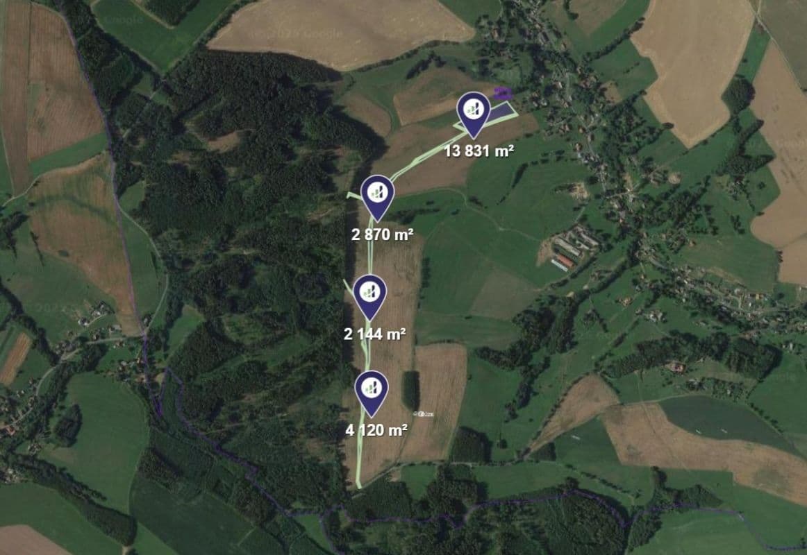 Prodej pozemku 13.739 m², Mříčná, Liberecký kraj Prodej pozemku 13.739 m², Mříčná, Liberecký kraj