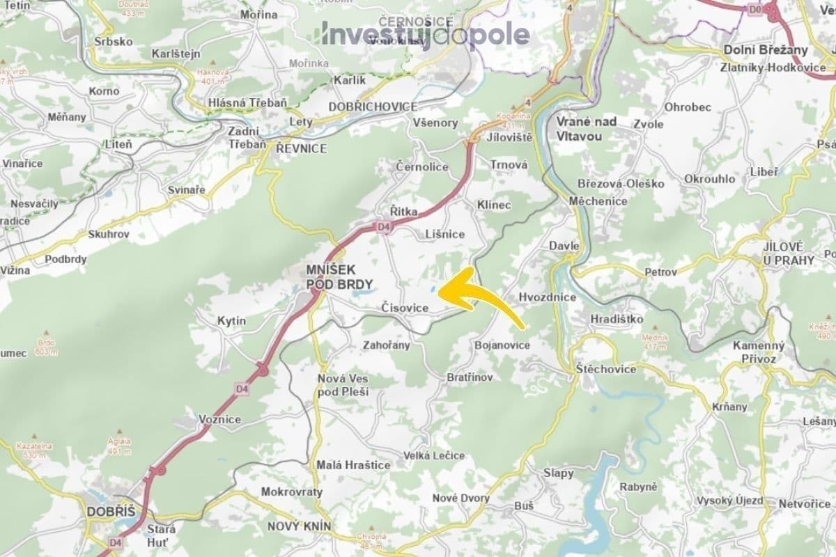 Prodej pozemku 13.937 m², Čisovice, Středočeský kraj Prodej pozemku 13.937 m², Čisovice, Středočeský kraj