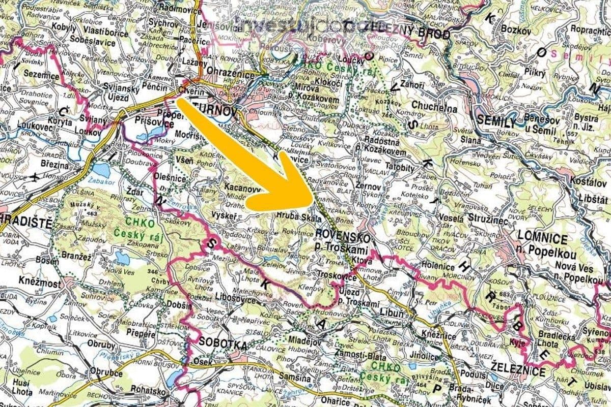 Prodej pozemku 3.645 m², Hrubá Skála, Liberecký kraj Prodej pozemku 3.645 m², Hrubá Skála, Liberecký kraj