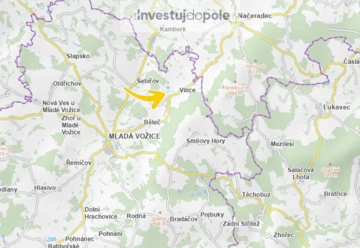 Prodej pozemku 1.351 m², Vilice, Jihočeský kraj Prodej pozemku 1.351 m², Vilice, Jihočeský kraj