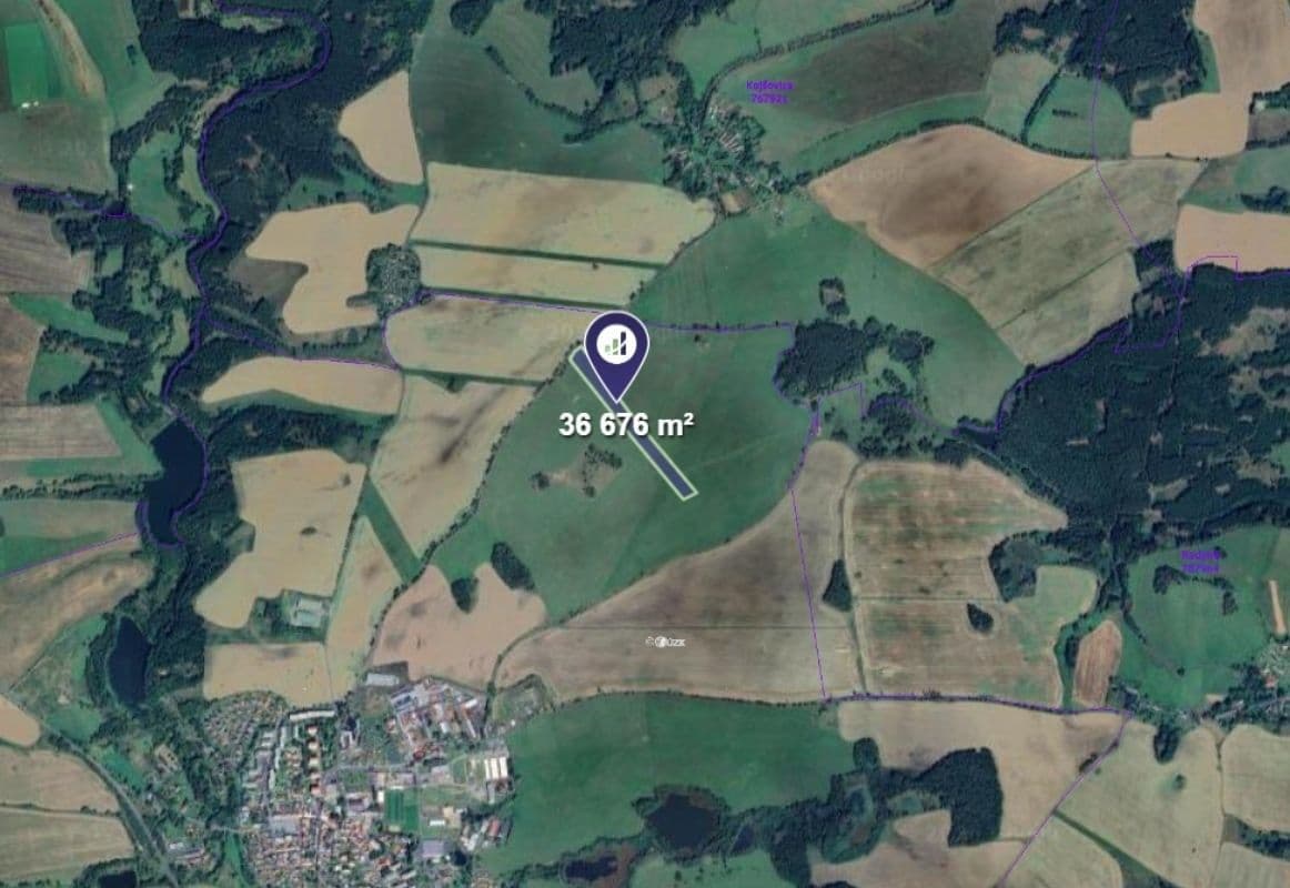 Prodej pozemku 36.676 m², Toužim, Karlovarský kraj Prodej pozemku 36.676 m², Toužim, Karlovarský kraj