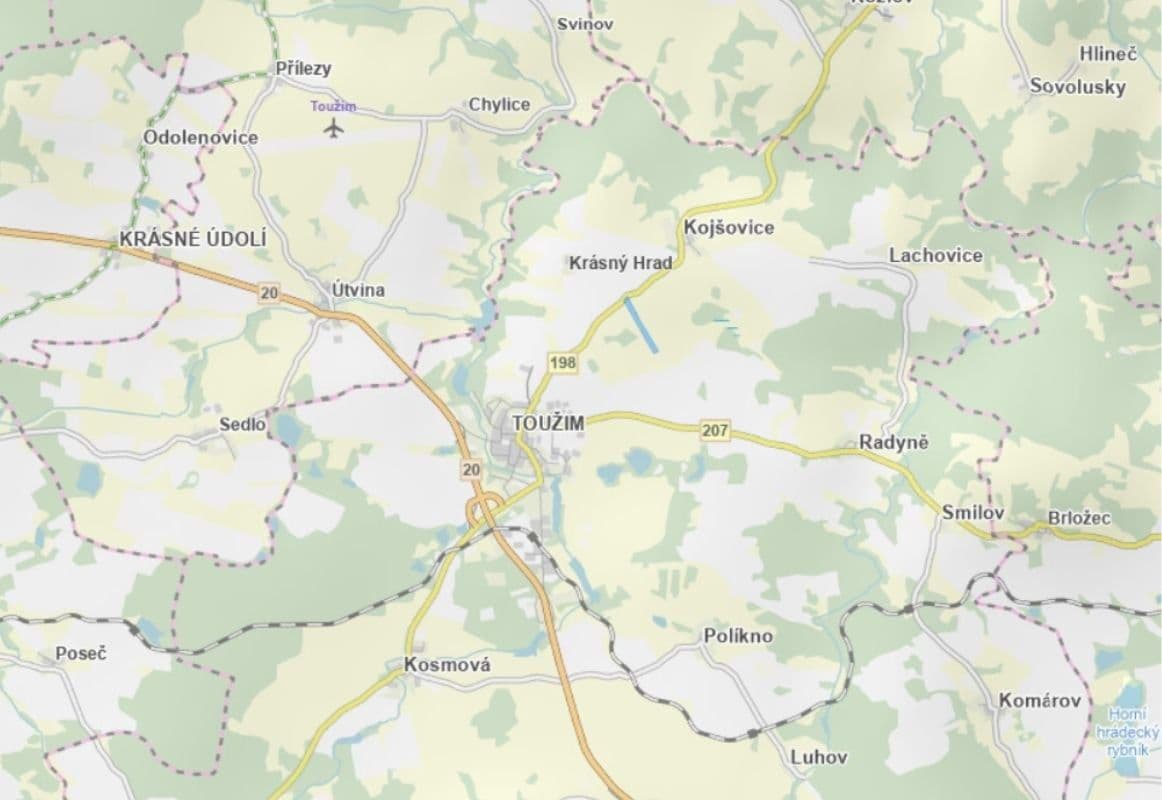 Prodej pozemku 36.676 m², Toužim, Karlovarský kraj Prodej pozemku 36.676 m², Toužim, Karlovarský kraj