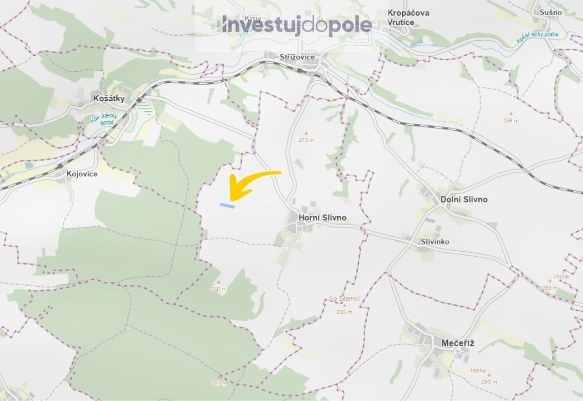 Prodej pozemku 2.048 m², Horní Slivno, Středočeský kraj Prodej pozemku 2.048 m², Horní Slivno, Středočeský kraj
