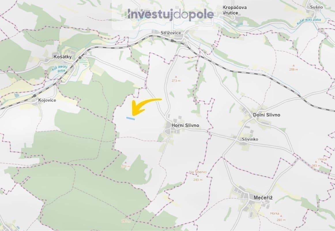 Prodej pozemku 2.049 m², Horní Slivno, Středočeský kraj Prodej pozemku 2.049 m², Horní Slivno, Středočeský kraj