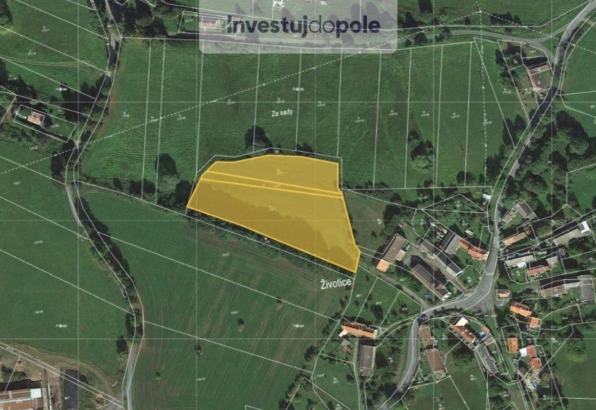 Prodej pozemku 4.118 m², Životice, Plzeňský kraj Prodej pozemku 4.118 m², Životice, Plzeňský kraj