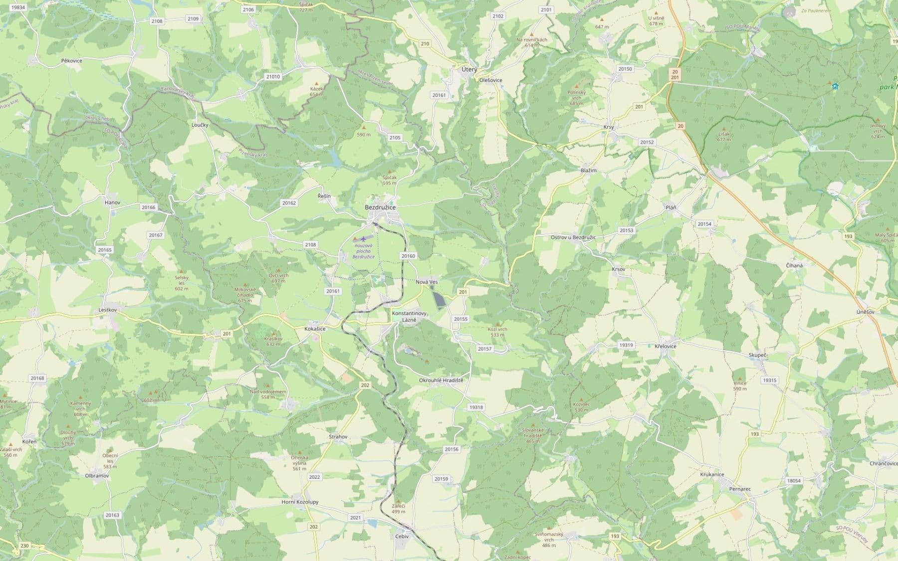 Prodej pozemku 123.648 m², Konstantinovy Lázně, Plzeňský kraj Prodej pozemku 123.648 m², Konstantinovy Lázně, Plzeňský kraj