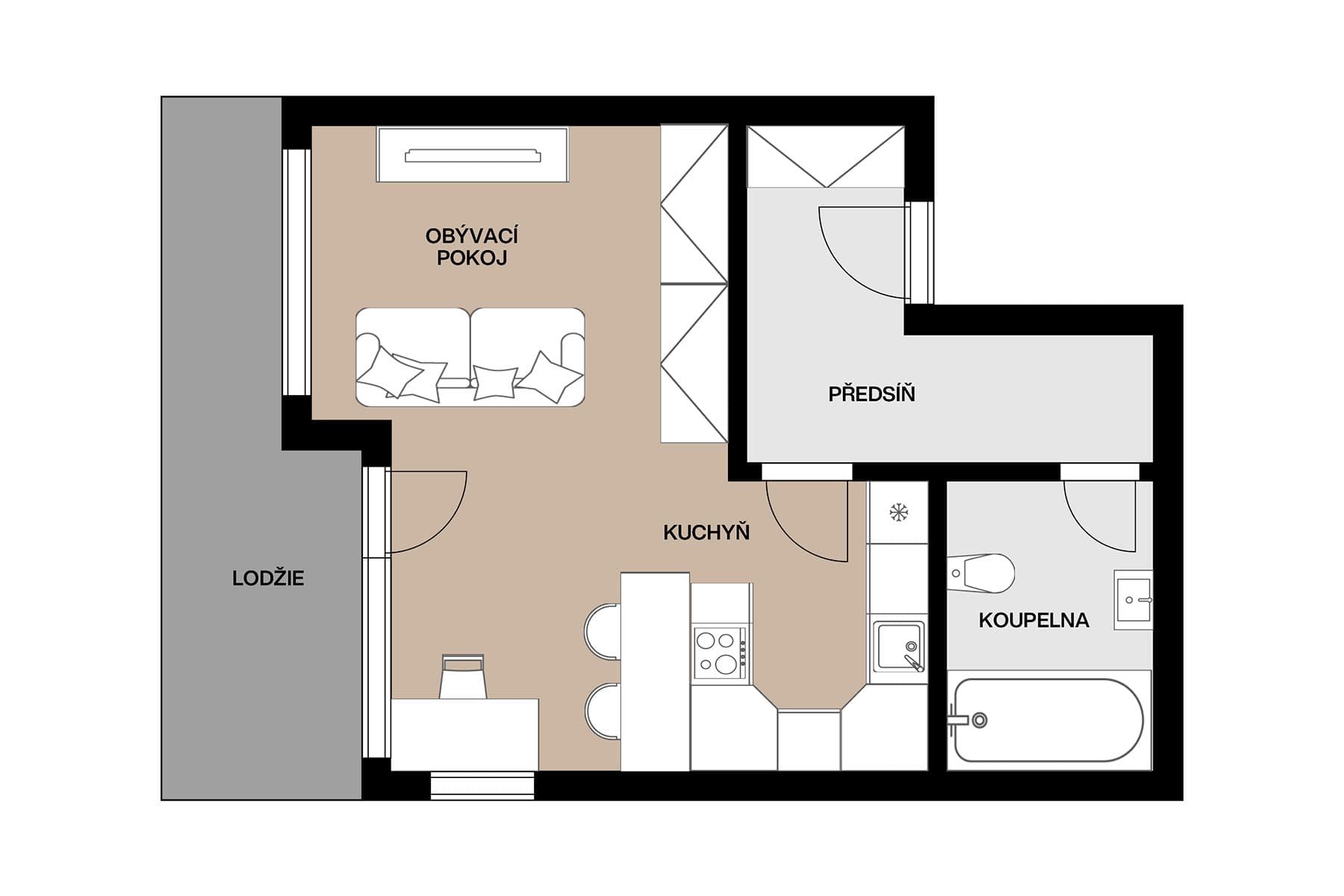 Prodej bytu 1+kk 48 m², Svitákova, Praha, Praha Prodej bytu 1+kk 48 m², Svitákova, Praha, Praha