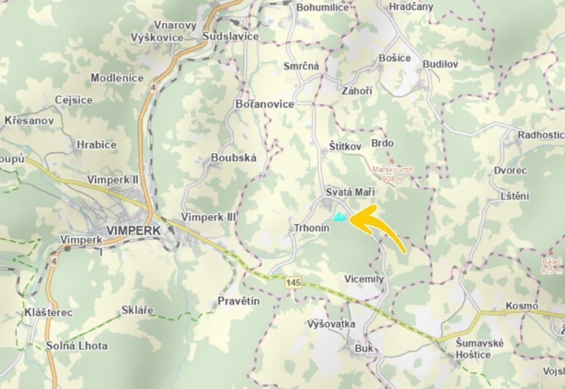 Prodej pozemku 25.911 m², Svatá Maří, Jihočeský kraj Prodej pozemku 25.911 m², Svatá Maří, Jihočeský kraj