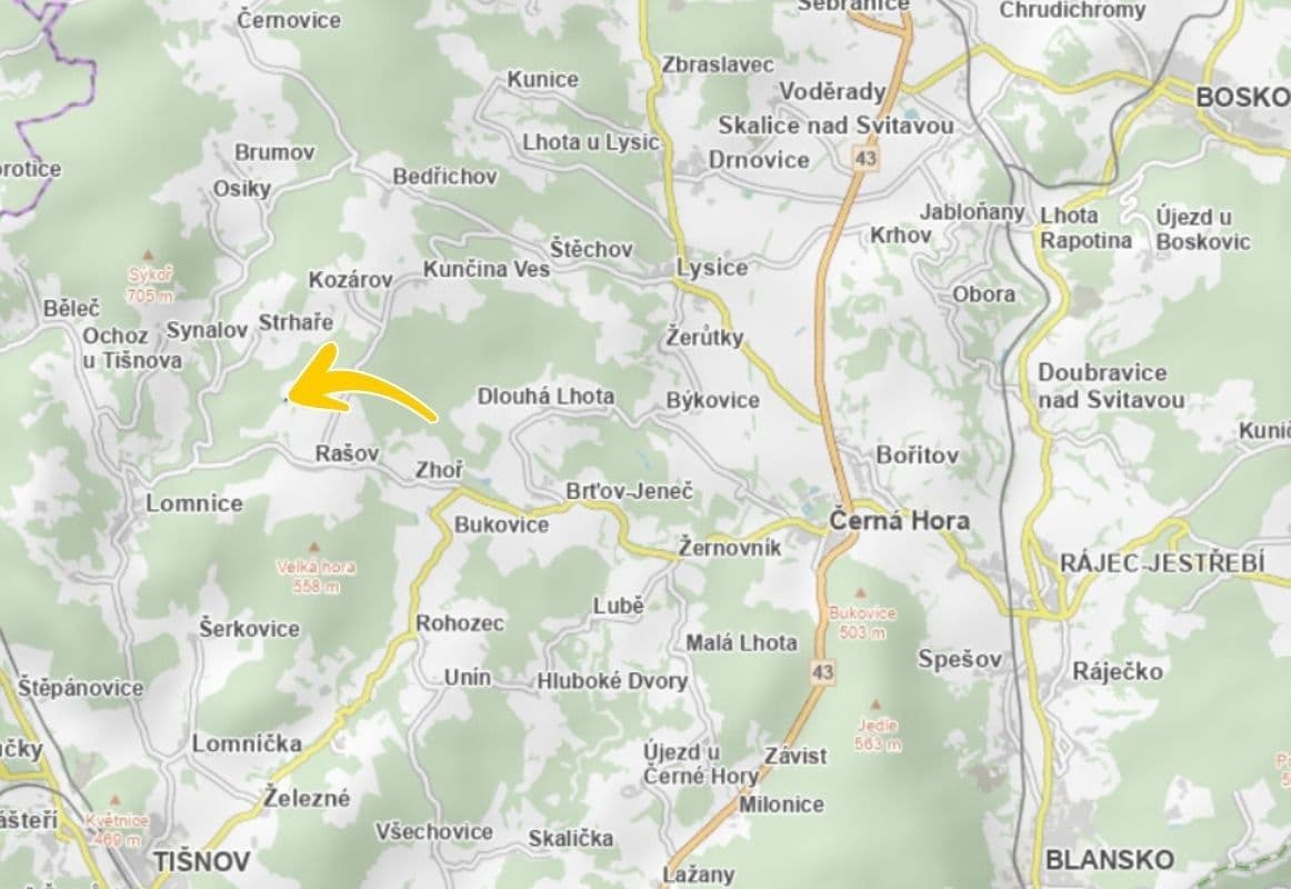 Prodej pozemku 1.079 m², Rašov, Jihomoravský kraj Prodej pozemku 1.079 m², Rašov, Jihomoravský kraj