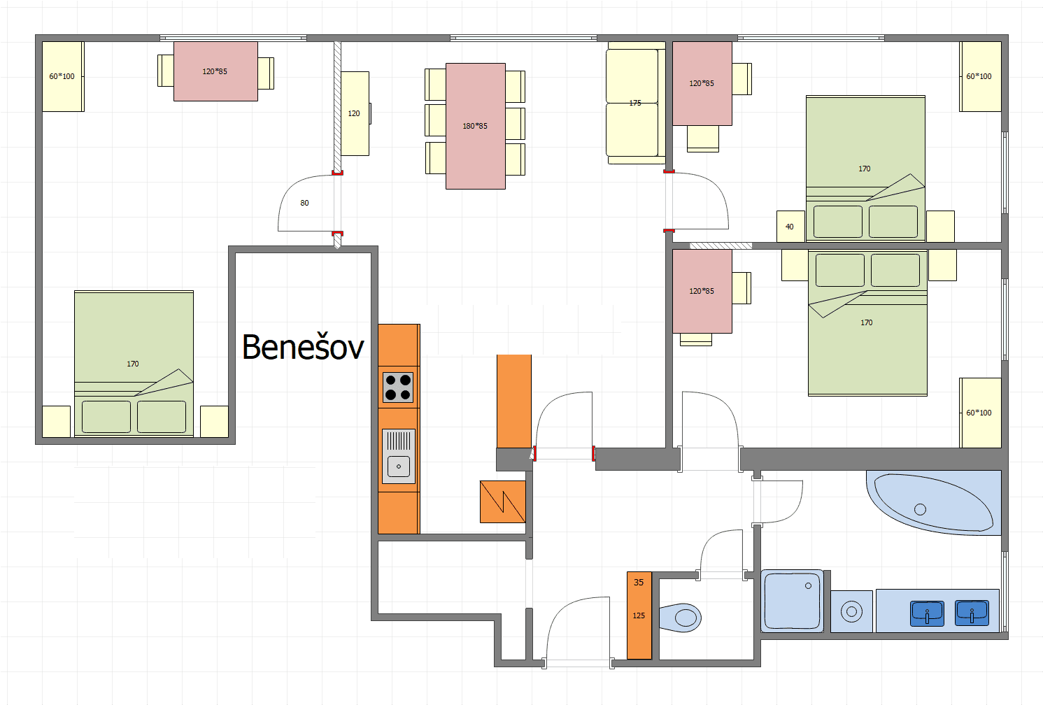 Prodej bytu 4+kk 93 m², Hráského, Benešov, Středočeský kraj Prodej bytu 4+kk 93 m², Hráského, Benešov, Středočeský kraj