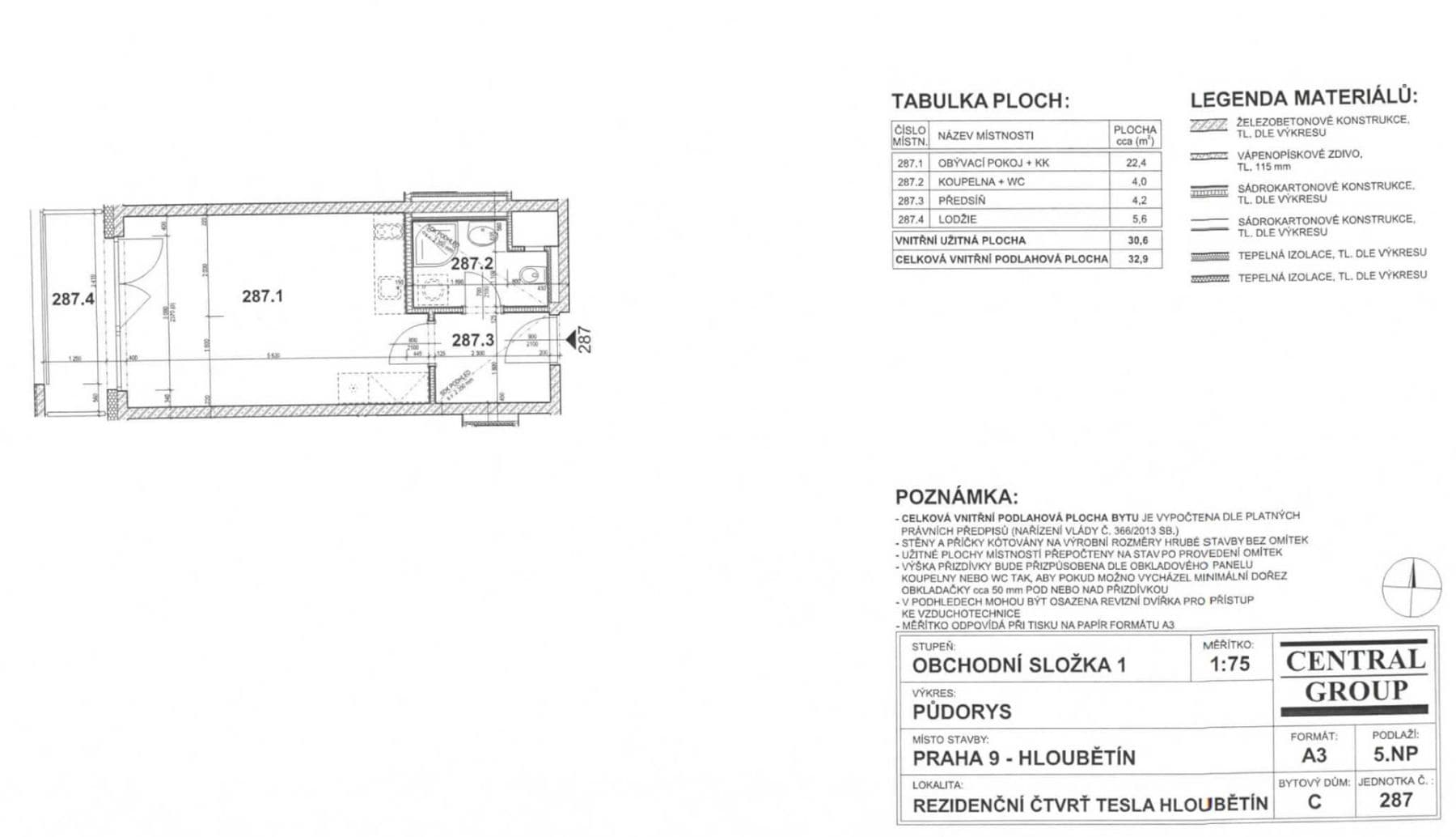 Prodej bytu 1+kk 33 m², Poděbradská, Praha, Praha Prodej bytu 1+kk 33 m², Poděbradská, Praha, Praha