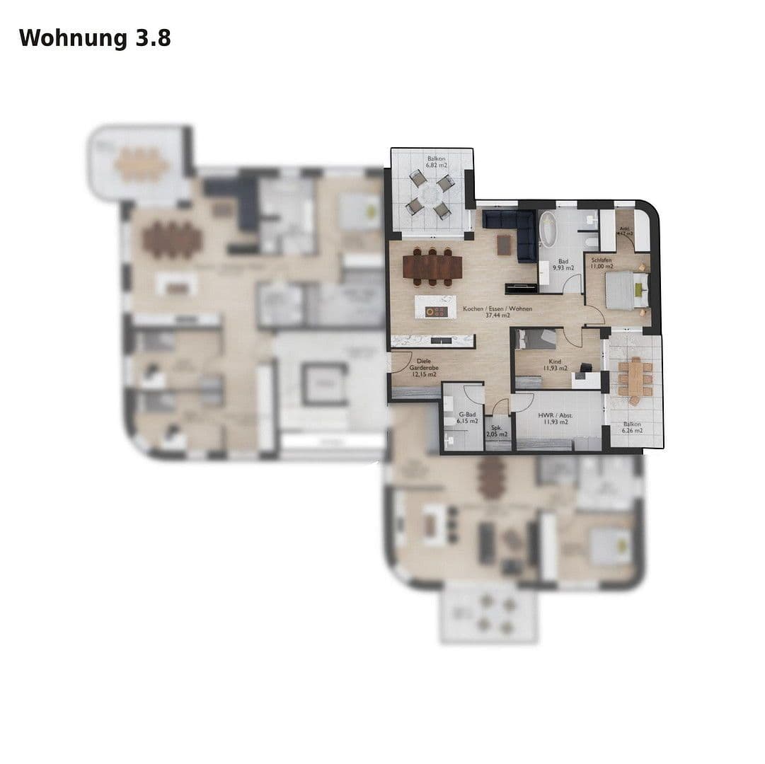 Prodej bytu 4+1 123 m², Frankfurter Str.47a-c, Limburg an der Lahn, Hessen Prodej bytu 4+1 123 m², Frankfurter Str.47a-c, Limburg an der Lahn, Hessen