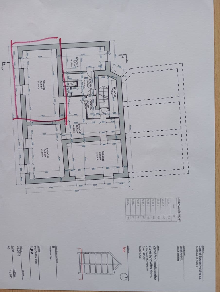 Pronájem nebytového prostoru 43 m², V Korytech, Praha, Praha Pronájem nebytového prostoru 43 m², V Korytech, Praha, Praha