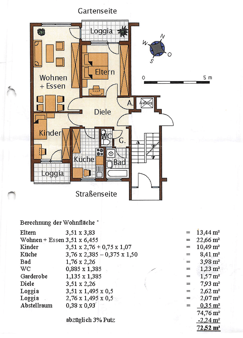 Prodej bytu 3+1 73 m², Triererstrasse 65, Konz, Porýní-Falc Prodej bytu 3+1 73 m², Triererstrasse 65, Konz, Porýní-Falc