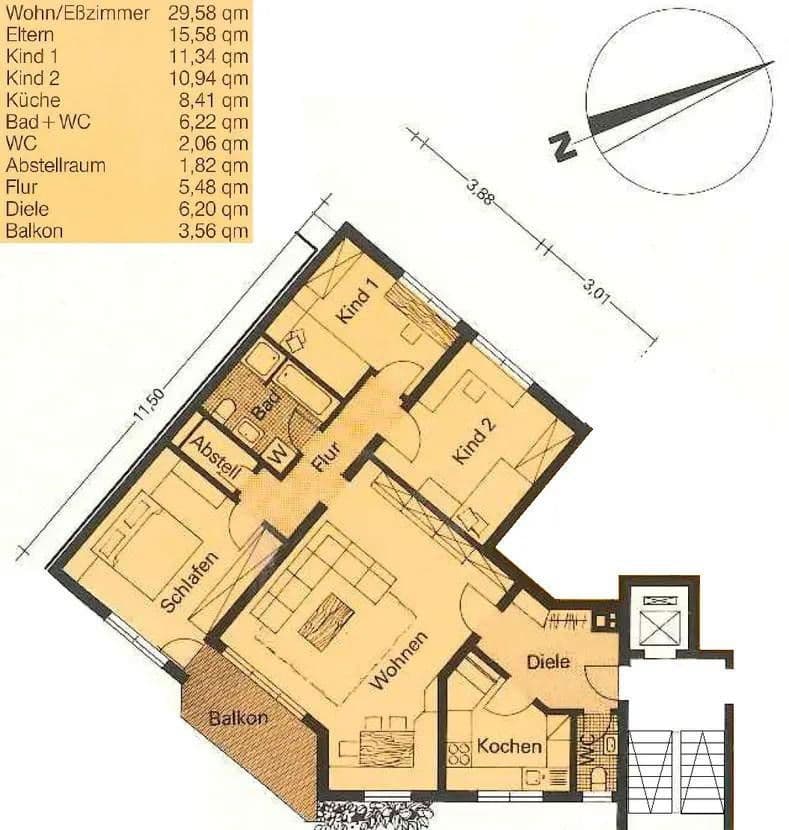 Prodej bytu 4+1 98 m², Gottmadingen, Bádensko-Württembersko Prodej bytu 4+1 98 m², Gottmadingen, Bádensko-Württembersko