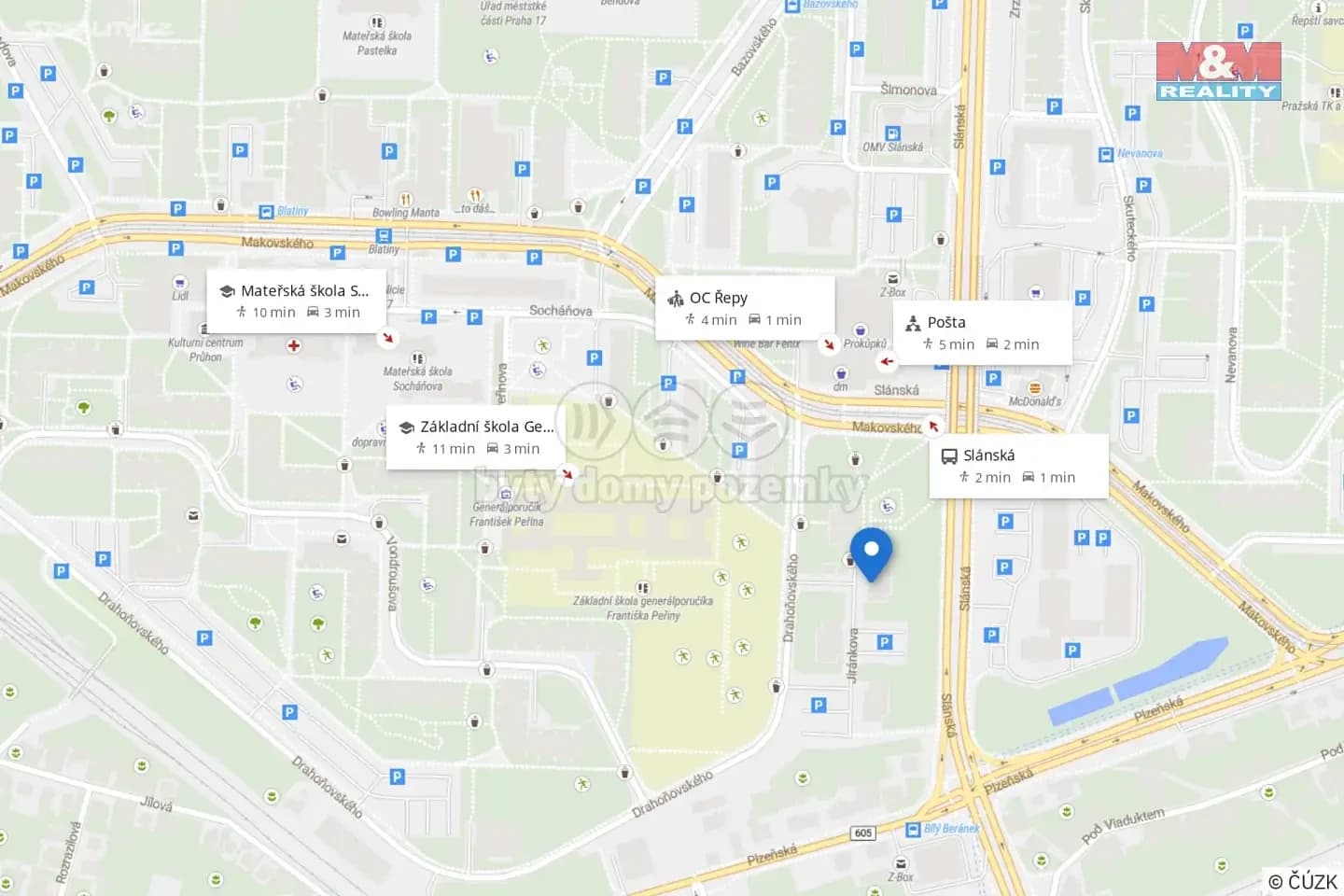 Pronájem bytu 2+kk 43 m², Jiránkova, Praha, Praha Pronájem bytu 2+kk 43 m², Jiránkova, Praha, Praha