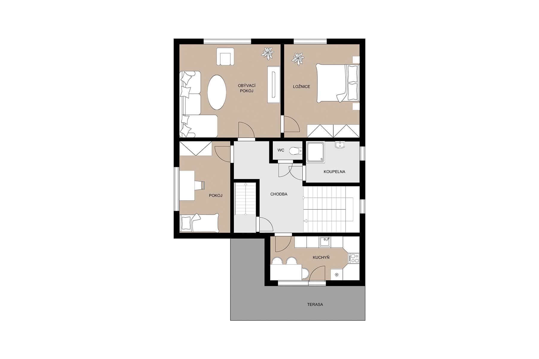 Prodej domu 160 m², pozemek 895 m², Nad Tratí, Vlašim, Středočeský kraj Prodej domu 160 m², pozemek 895 m², Nad Tratí, Vlašim, Středočeský kraj