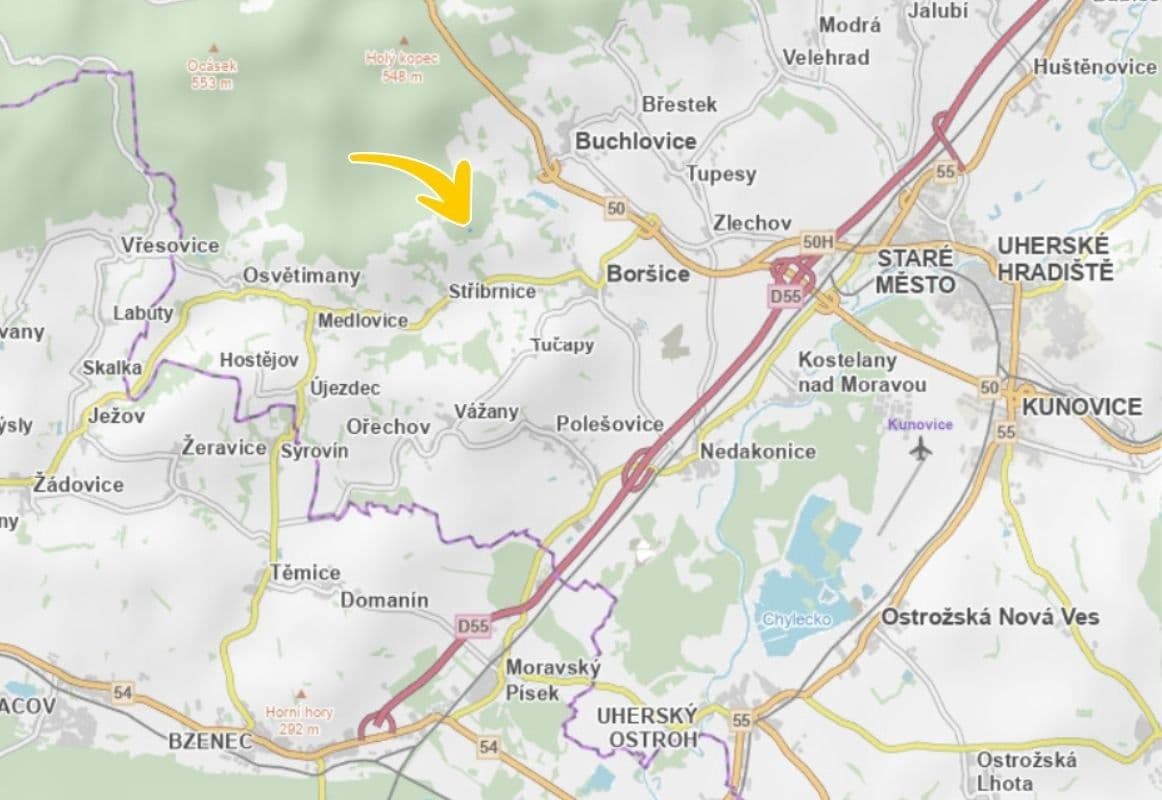 Prodej pozemku 899 m², Stříbrnice, Zlínský kraj Prodej pozemku 899 m², Stříbrnice, Zlínský kraj