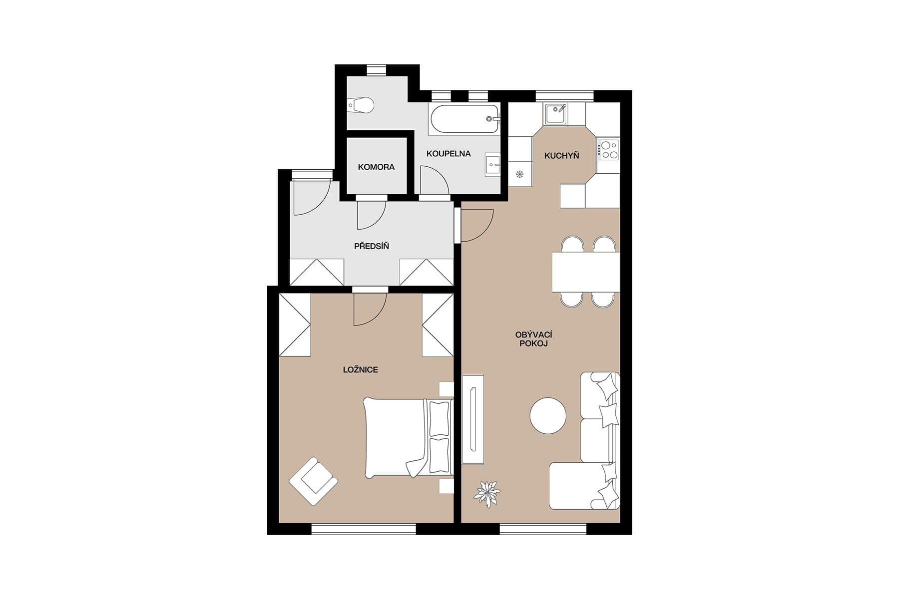 Prodej bytu 2+1 74 m², Ocelářská, Praha, Praha Prodej bytu 2+1 74 m², Ocelářská, Praha, Praha