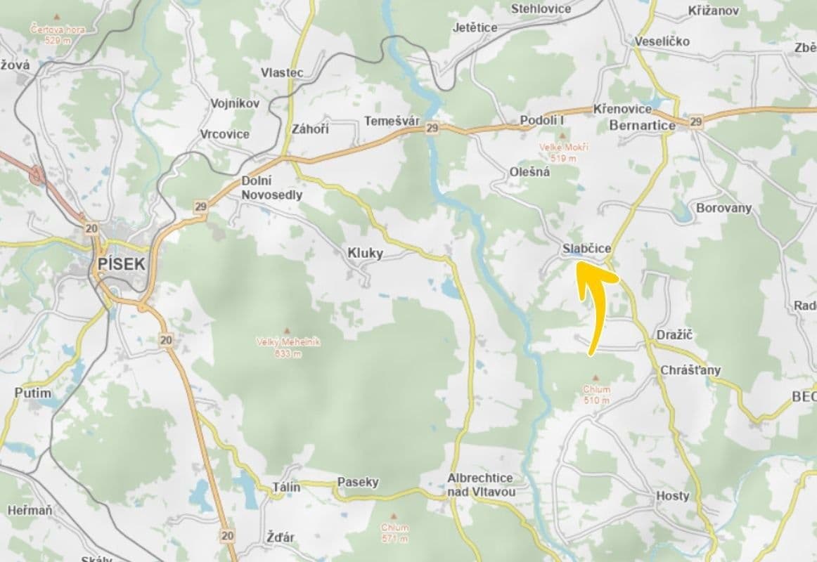 Prodej pozemku 26.883 m², Slabčice, Jihočeský kraj Prodej pozemku 26.883 m², Slabčice, Jihočeský kraj