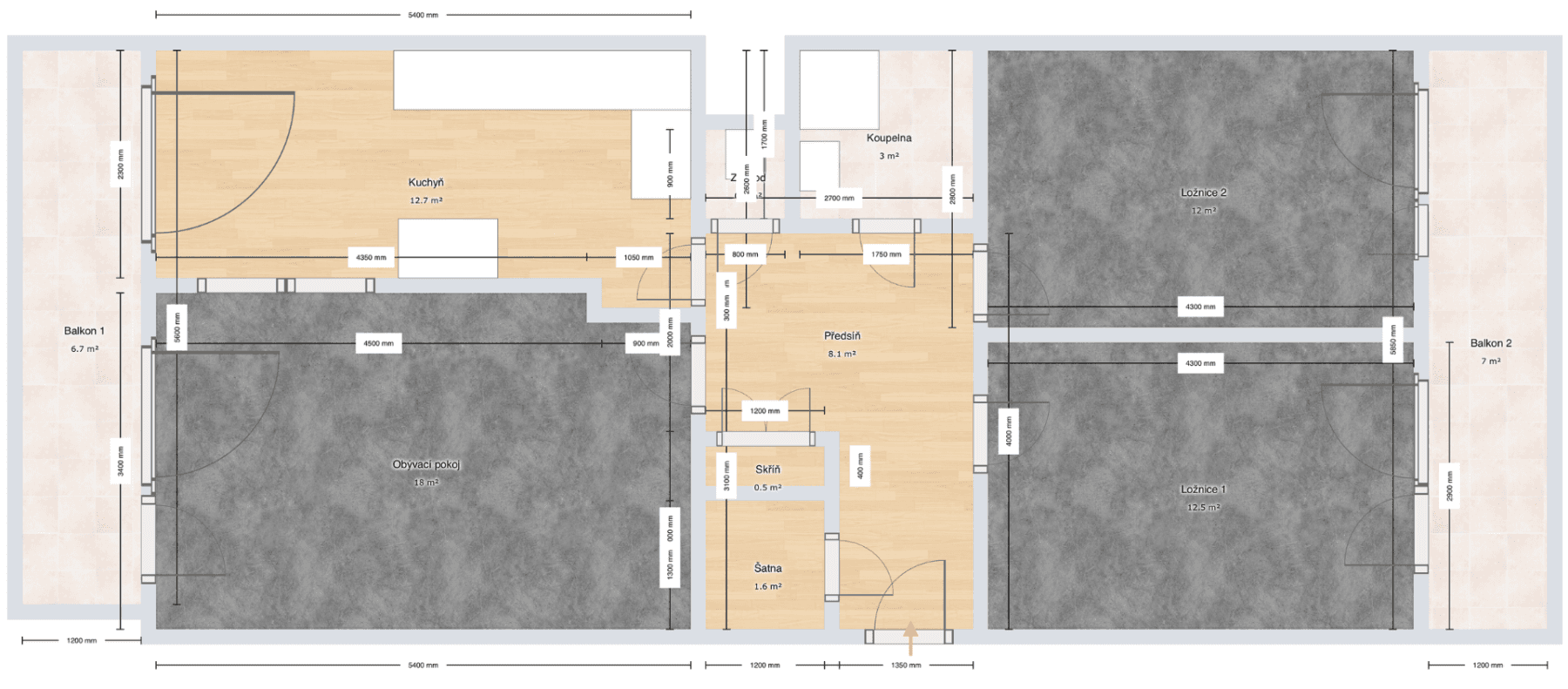 Prodej bytu 3+1 72 m², Kunešova, Praha, Praha Prodej bytu 3+1 72 m², Kunešova, Praha, Praha