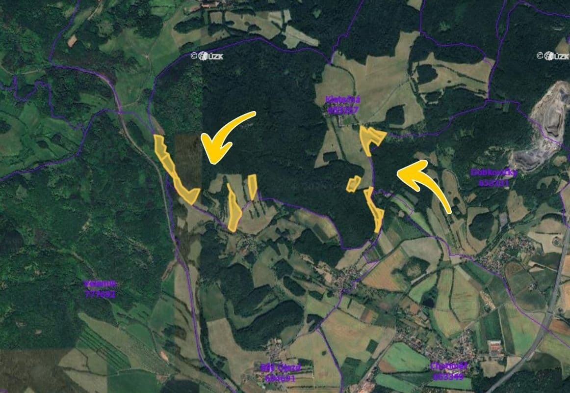 Prodej pozemku 116.519 m², Velemín, Ústecký kraj Prodej pozemku 116.519 m², Velemín, Ústecký kraj