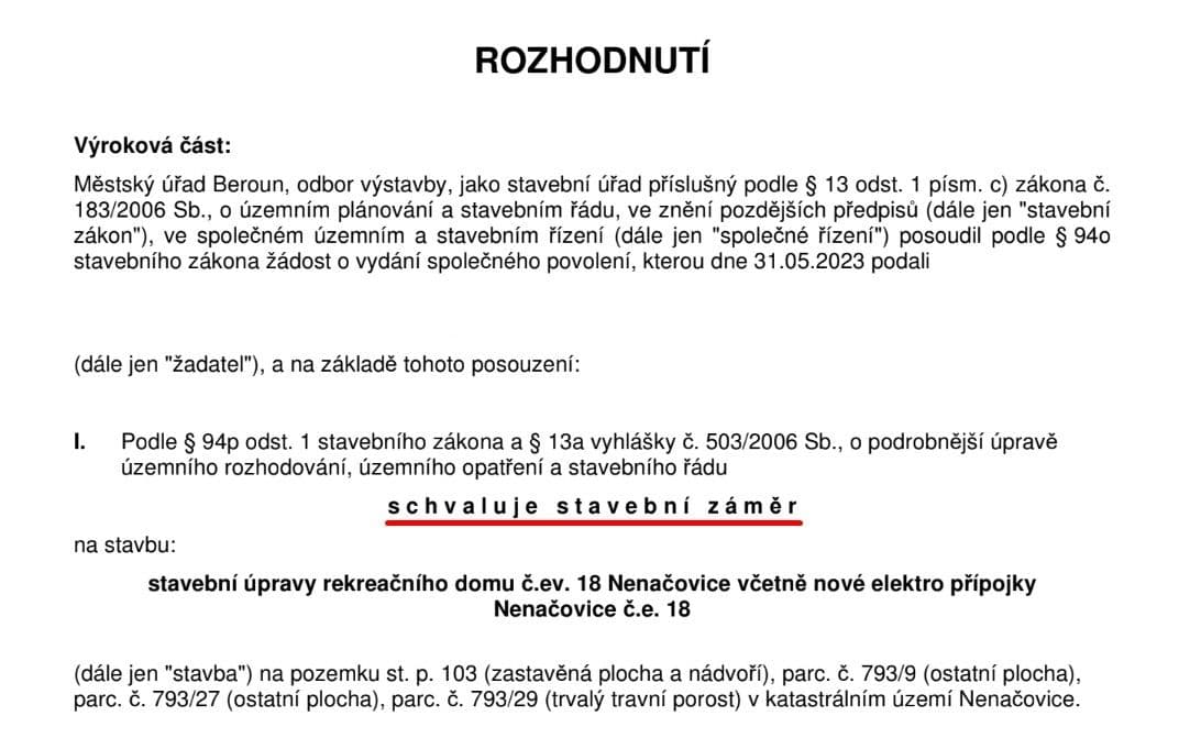 Prodej pozemku 996 m², Nenačovice, Středočeský kraj Prodej pozemku 996 m², Nenačovice, Středočeský kraj