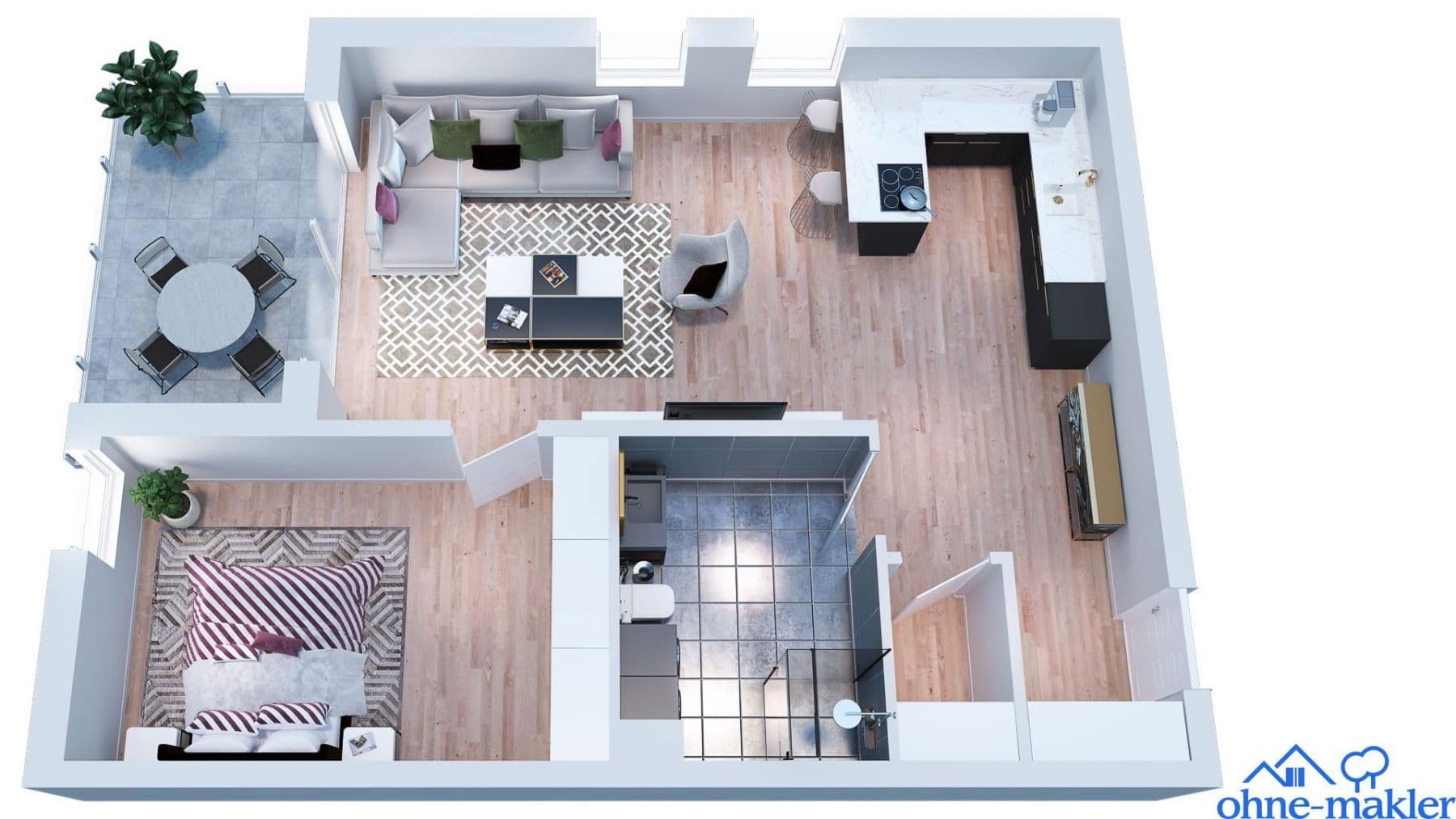 Pronájem bytu 2+1 75 m², Frankfurter Straße 17, Biebergemünd, Hessen Pronájem bytu 2+1 75 m², Frankfurter Straße 17, Biebergemünd, Hessen