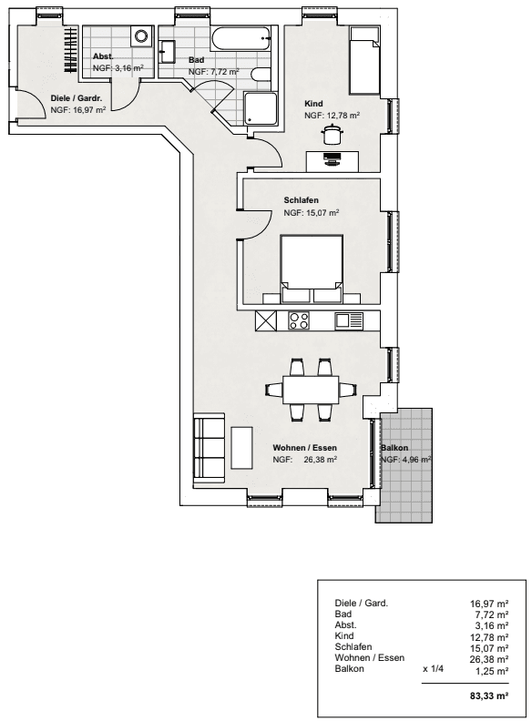 Pronájem bytu 3+1 83 m², Am Brüggeberge 14, Wolfenbüttel, Dolní Sasko Pronájem bytu 3+1 83 m², Am Brüggeberge 14, Wolfenbüttel, Dolní Sasko