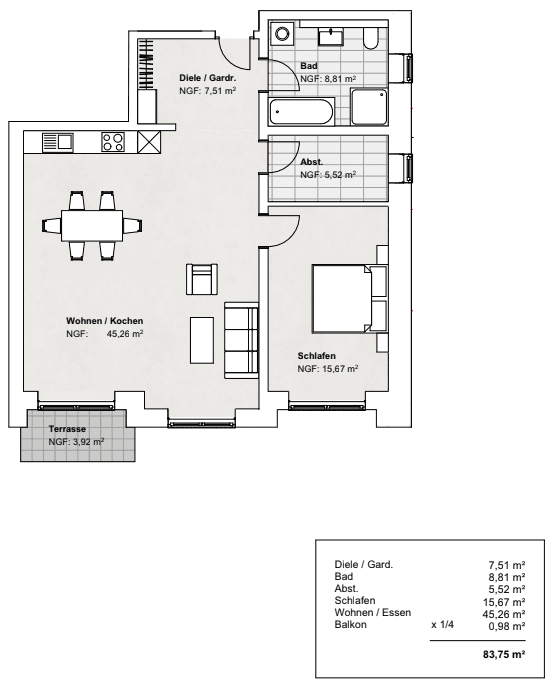 Pronájem bytu 3+1 83 m², Am Brüggeberge 14, Wolfenbüttel, Dolní Sasko Pronájem bytu 3+1 83 m², Am Brüggeberge 14, Wolfenbüttel, Dolní Sasko